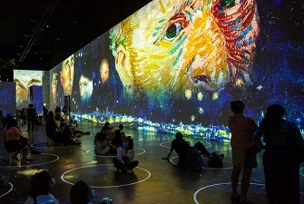 創(chuàng)意展廳，梵高畫展，梵高展臺